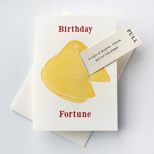 Birthday Laughter Fun - Letterpress Birthday Greeting Card