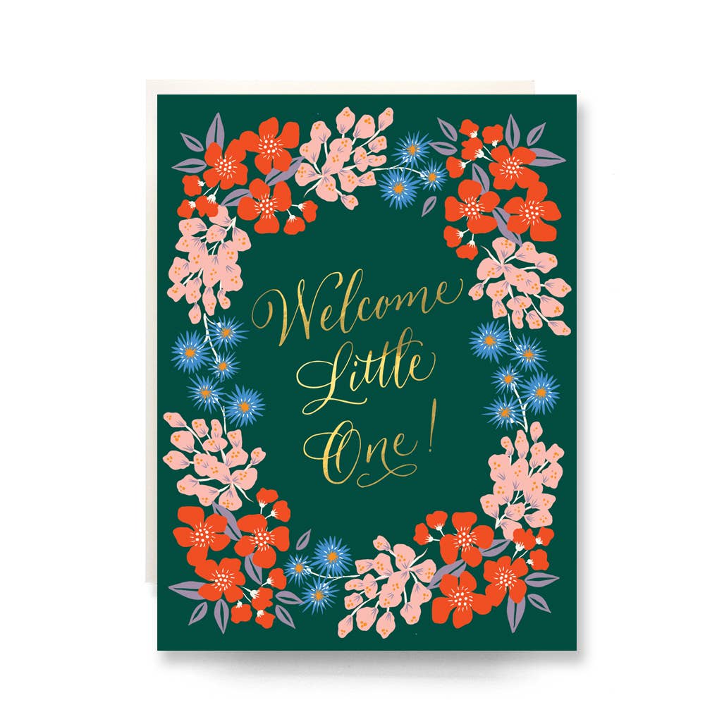 Wildflowers Welcome Little One Card