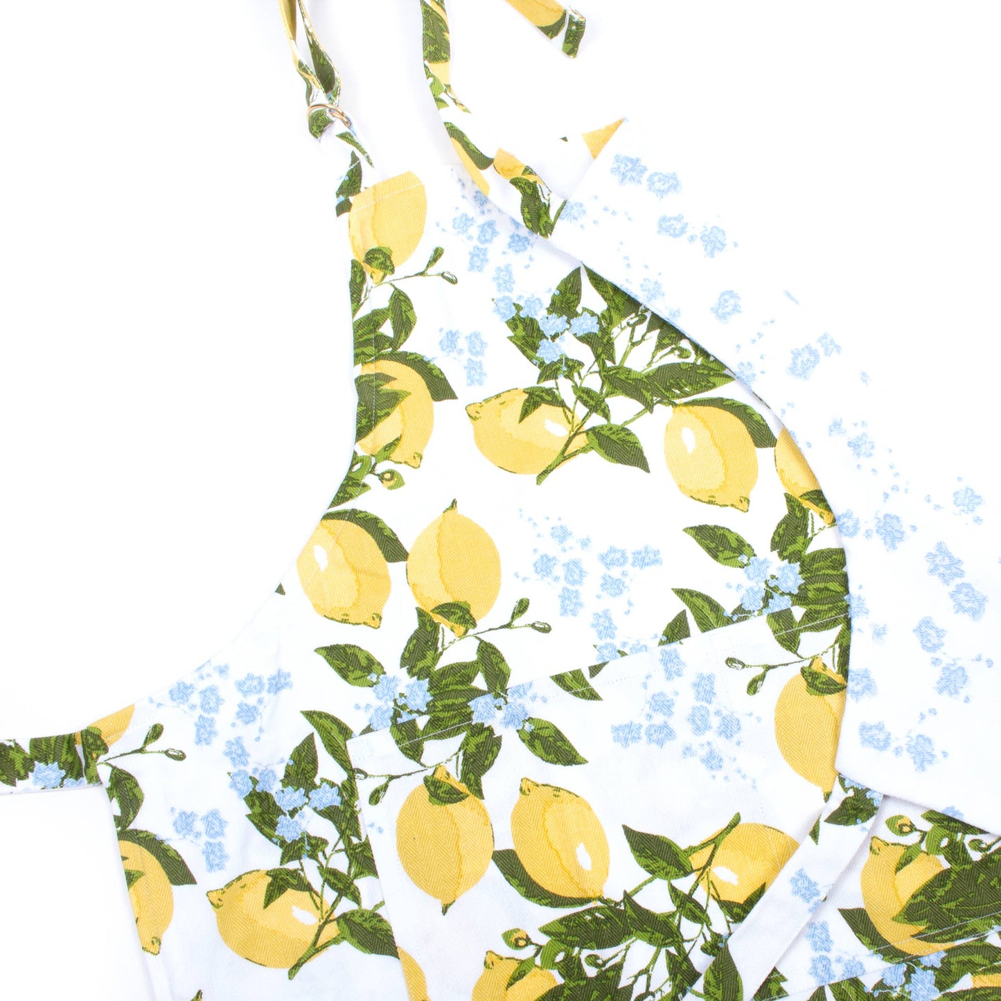 Lemon Floral Reversible Apron
