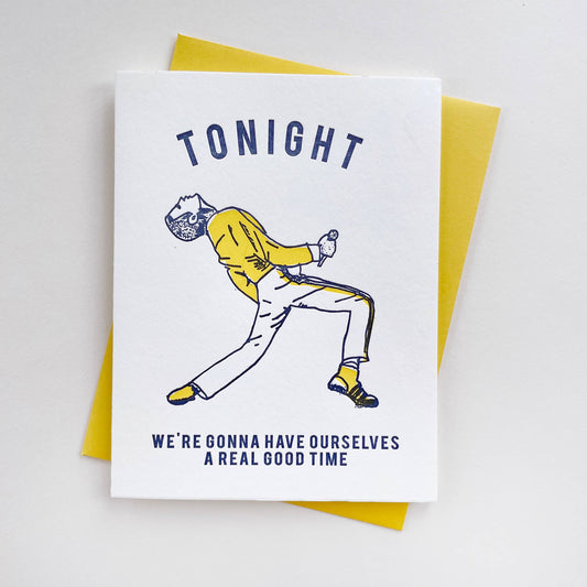 Birthday Card - Freddie Mercury Tonight