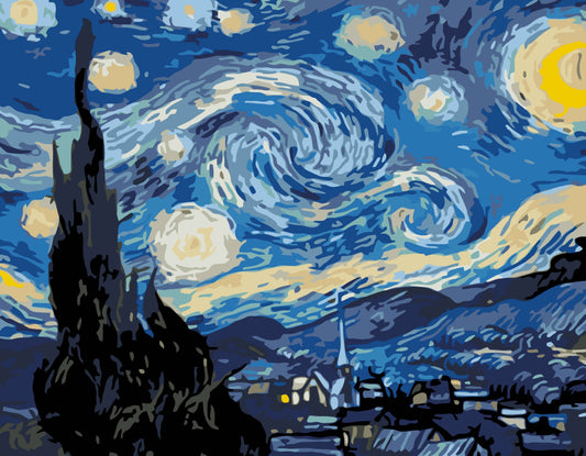 Artwille DIY Paint by Numbers  - Starry Night, level 3