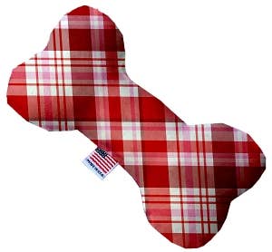 Valentines Day Plaid Dog Toy