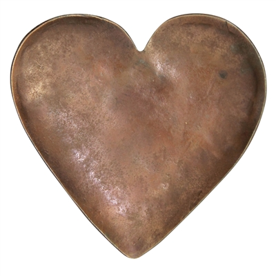 Heart Tray, Forged Iron - Copper