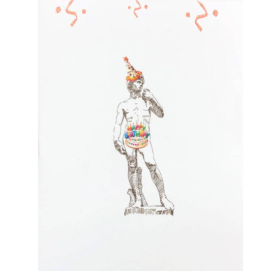 Michelangelo David Birthday Card