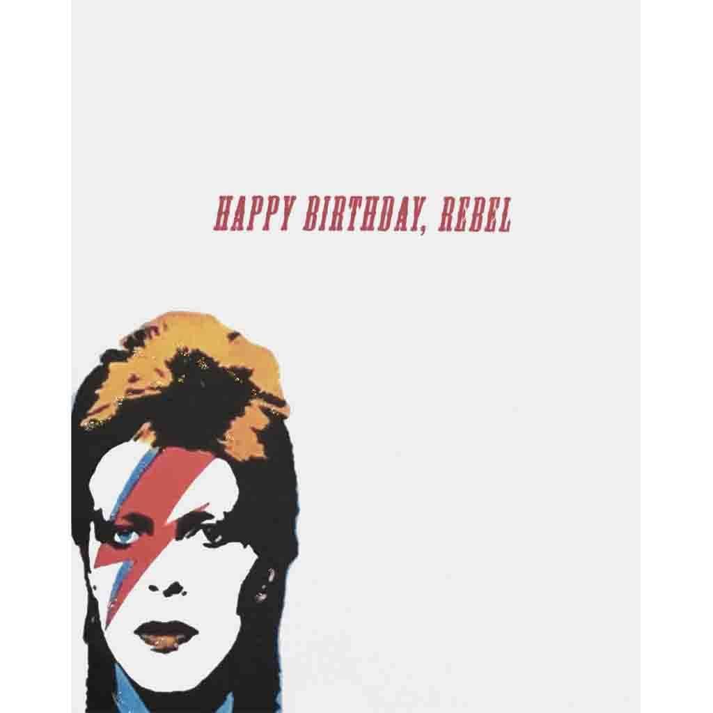Bowie Rebel Birthday Card