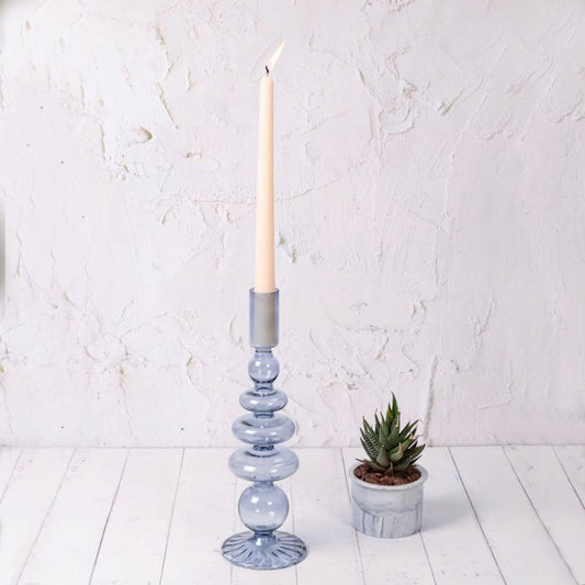 Wisteria Candleholder Blue