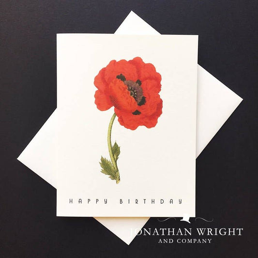 Brilliant Poppy Birthday Card