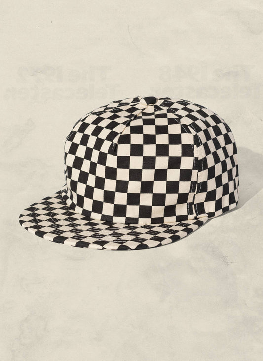 Kids Checkerboard Field Trip Hat Black