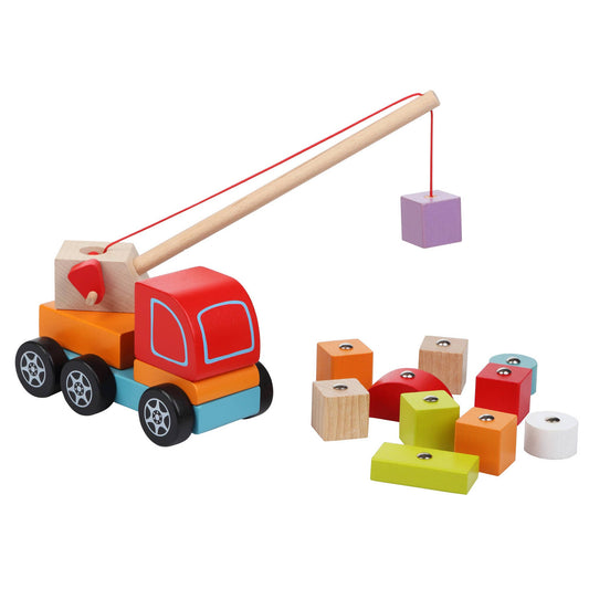 Wooden Toy - Crane Truck