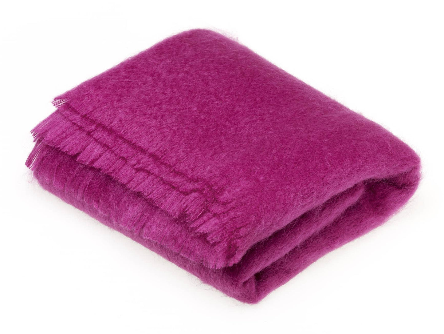 Luxury Mohair Throw Collection - Made in England: Petunia