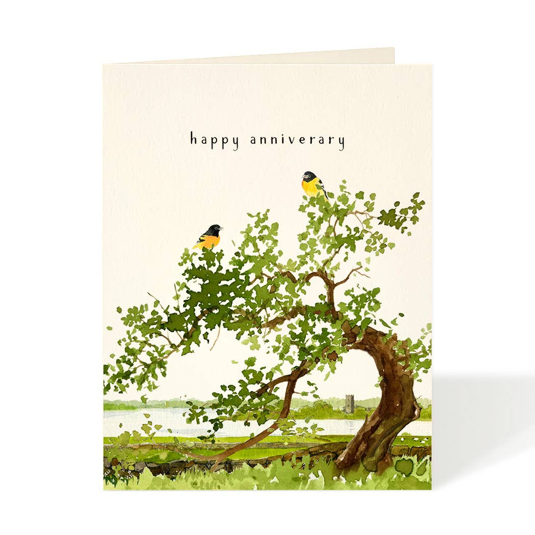 Goldfinches - Anniversary Card