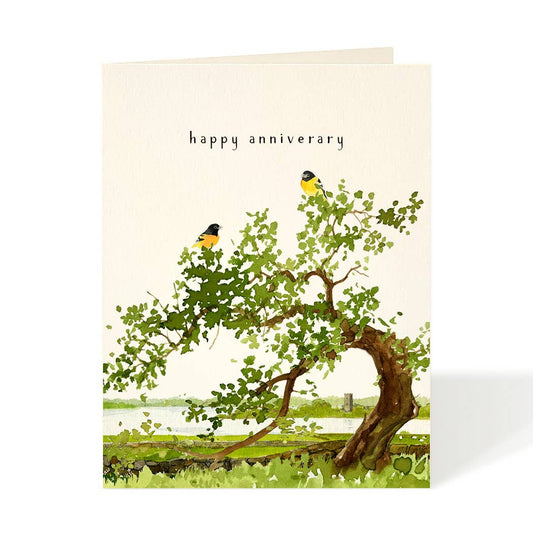 Goldfinches - Anniversary Card
