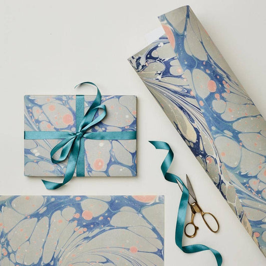 Blue Marble Patterned Paper