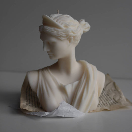 Artemis candle: Natural/white