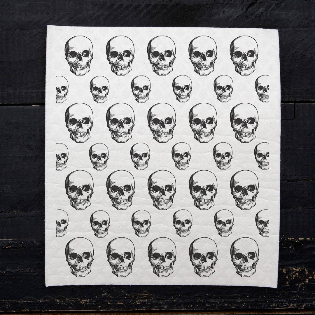 Skull Swedish Dishcloth - Goth Sponge