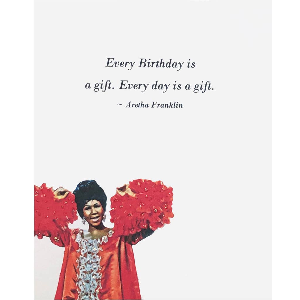 Aretha Franklin Birthday Card