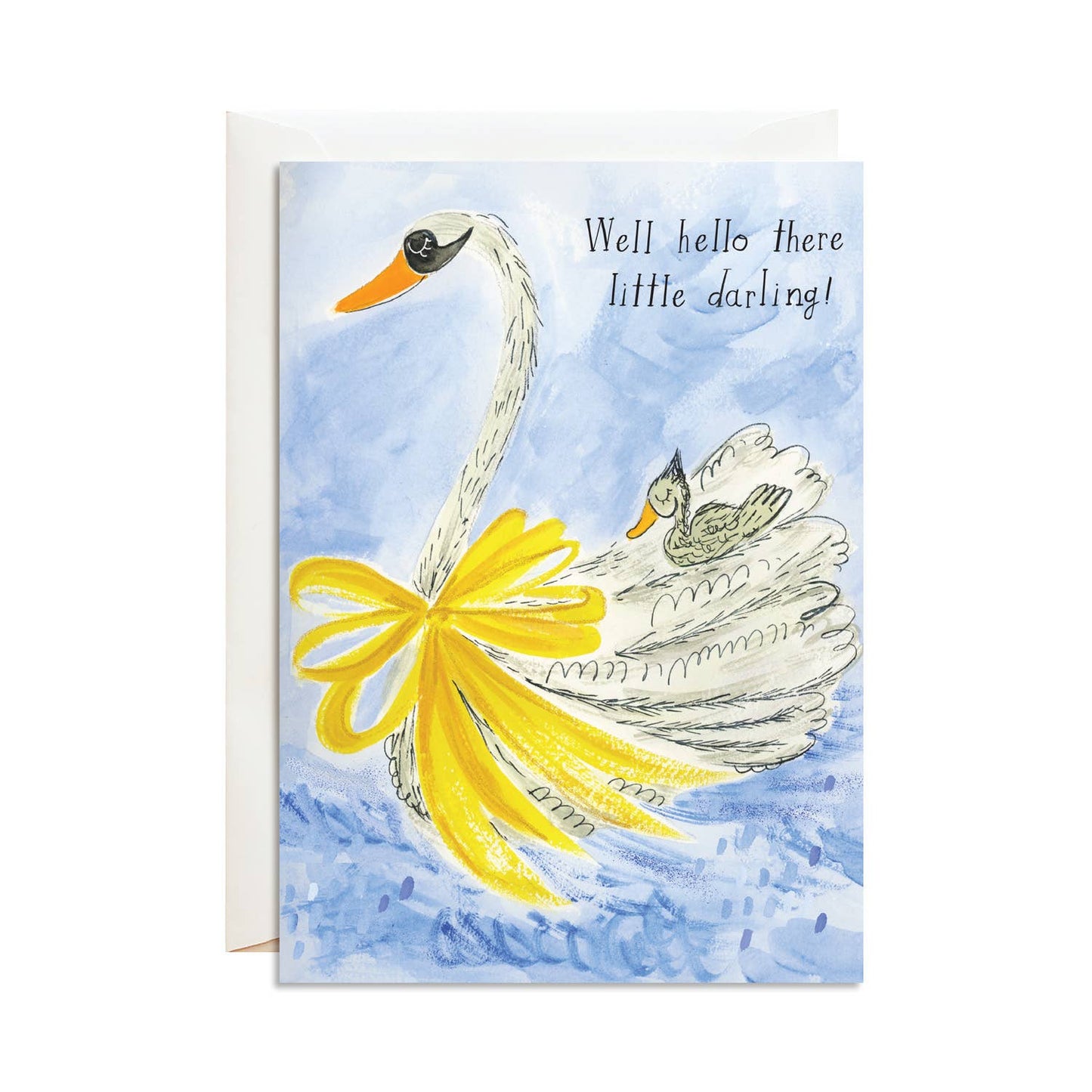 Baby Swan - Greeting Card