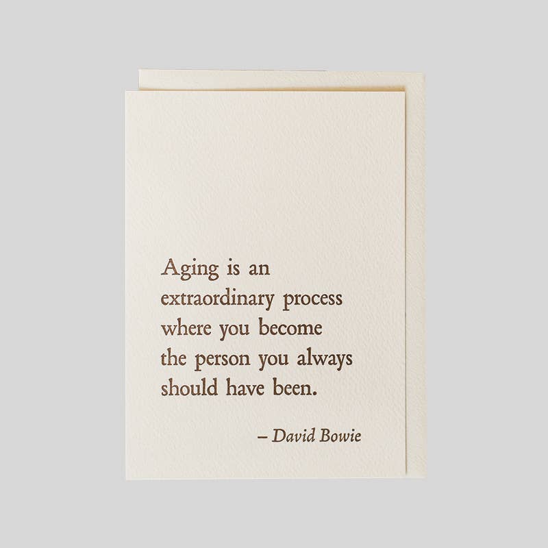 David Bowie - Aging
