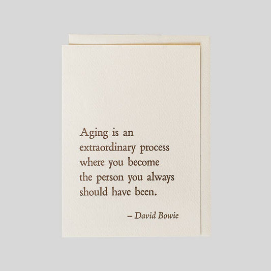 David Bowie - Aging