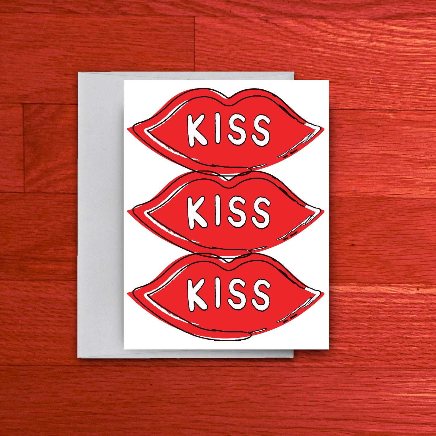 Kiss Kiss Kiss Card