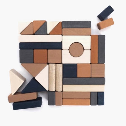 Wooden Blocks Set Castle Wooden Stack Eco Toys for Children