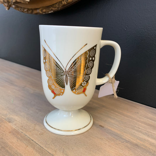 Vintage Japanese Butterfly Mug